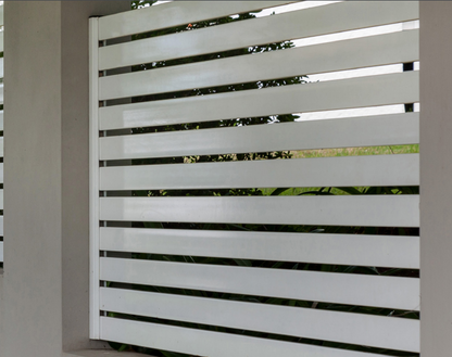 Slat Panel | 65mm Aluminium Slats | Per Sq M | Colourmatch Powder Coat