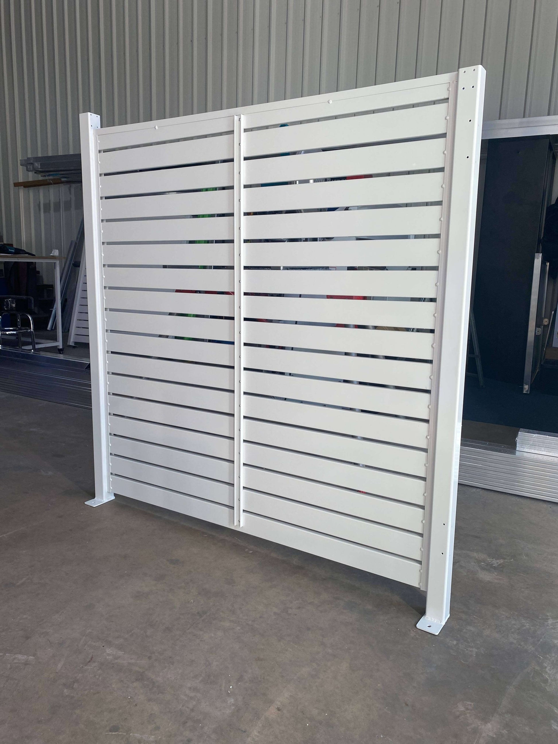 Dover White Powder Coated Panel