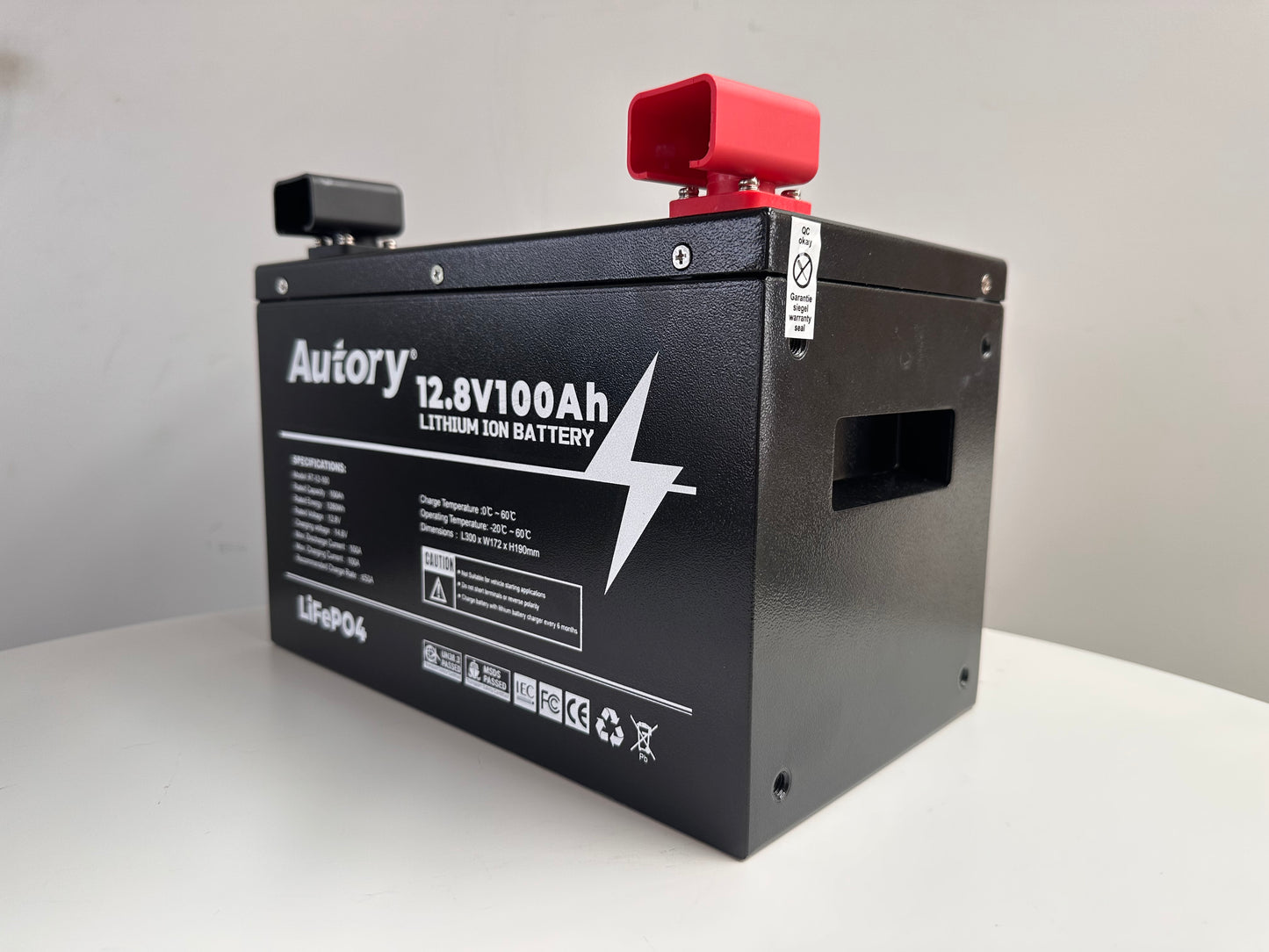 12V Hi-Output LifePO4 100A Lithium Battery | Metal Case | 3 Year Warranty