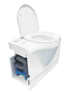 RV Toilet with Optional Built-In Water Tank – Self-Contained for Caravans