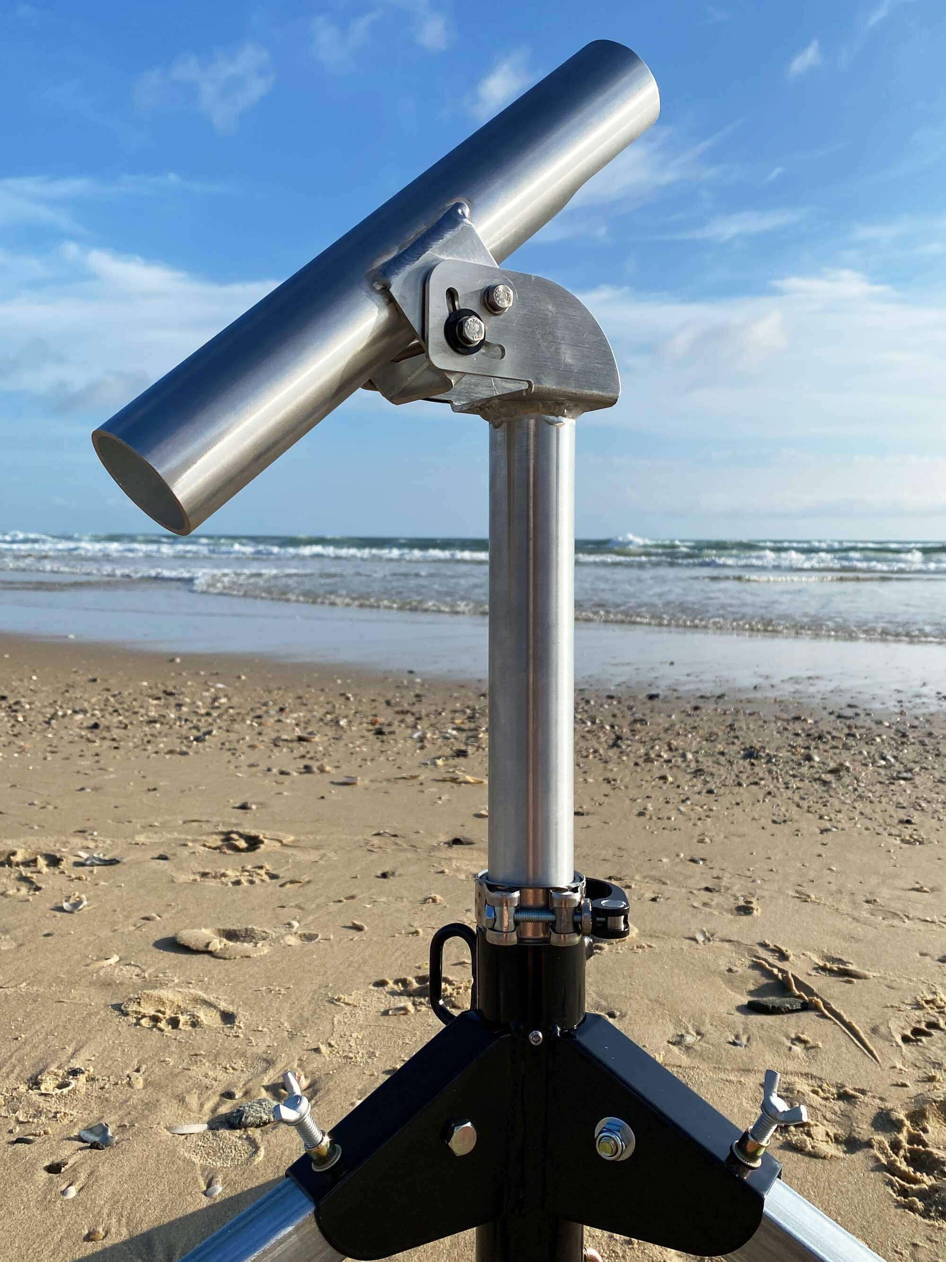 Single Rod Holder for the beach on a tripod